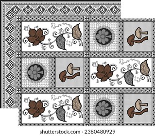 digital art use hand work and digital printing