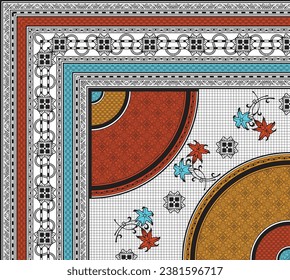 digital art use hand work and digital printing