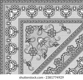 digital art use hand work and digital printing