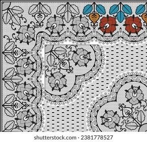 digital art use hand work and digital printing