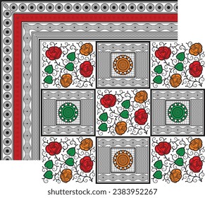 digital art use hand work and digital printing