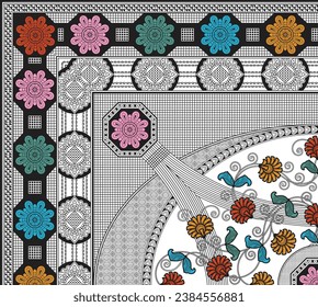 digital art use hand work and digital printing