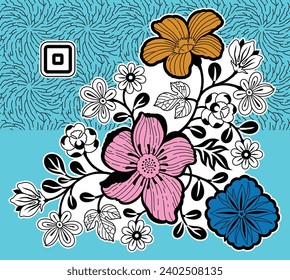 uso de arte digital manual e impresión digital
