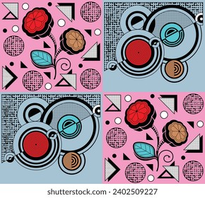 digitale Kunstverwendung, Handarbeit und Digitaldruck