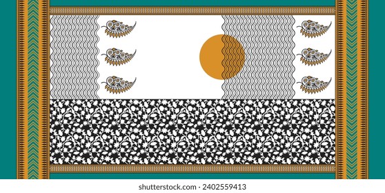 digital art use hand work and digital printing