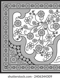 digital art use hand work and digital printing