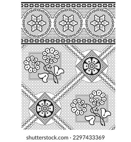 digital art use digital printing and hand work