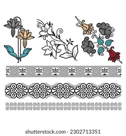 digital art use digital printing and hand work