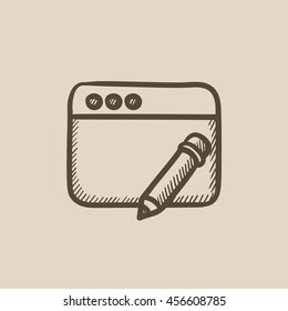 Digital art vector sketch icon isolated on background. Hand drawn Digital art icon. Digital art sketch icon for infographic, website or app.