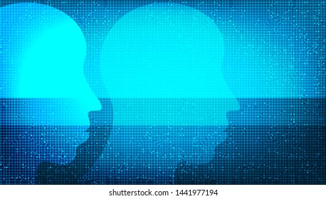 Digital Artificial intelligence technology background,intelligence and brain concept.