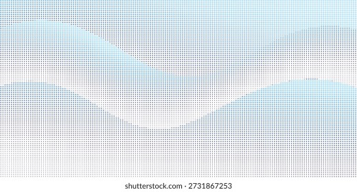 Arte digital com um padrão de grade azul e branco, efeitos de gradiente sutis e um fundo branco limpo, criando um contraste visual nítido
