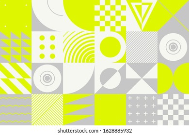 Digital artwork graphic design of simple vector pattern made with geometric shapes and forms, great for web design, website header, business card, invitation, poster, textile print, background.