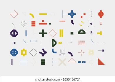 Diseño gráfico de obras de arte digital de un simple patrón vectorial hecho con formas y formas geométricas, excelente para el diseño web, encabezado de sitio web, tarjeta de visita, invitación, afiche, impresión textil, fondo.