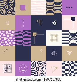 Diseño gráfico de obras de arte digital de un simple patrón vectorial hecho con formas y formas geométricas, excelente para el diseño web, encabezado de sitio web, tarjeta de visita, invitación, afiche, impresión textil, fondo.
