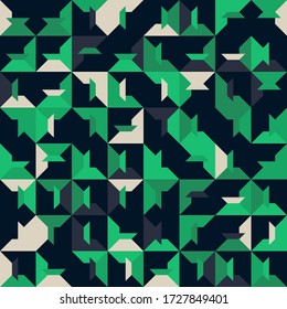 Diseño gráfico de ilustraciones digitales de un simple patrón vectorial hecho con formas y formas geométricas, genial para el diseño web, encabezado de sitio web, tarjeta de visita, invitación, afiche, impresión textil, fondo.