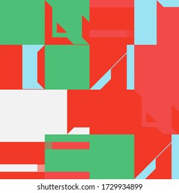 Digital artwork graphic design of simple vector pattern made with geometric shapes and forms, great for web design, website header, business card, invitation, poster, textile print, background.