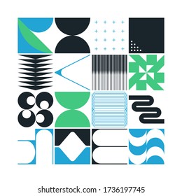 Diseño gráfico de ilustraciones digitales de un simple patrón vectorial hecho con formas y formas geométricas, genial para el diseño web, encabezado de sitio web, tarjeta de visita, invitación, afiche, impresión textil, fondo.