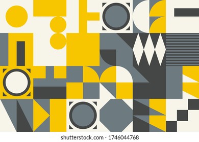 Digital artwork graphic design of simple vector pattern made with geometric shapes and forms, great for web design, website header, business card, invitation, poster, textile print, background.