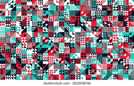 Digital artwork graphic design of simple vector pattern made with geometric shapes and forms, great for web design, website header, business card, invitation, poster, textile print, background.