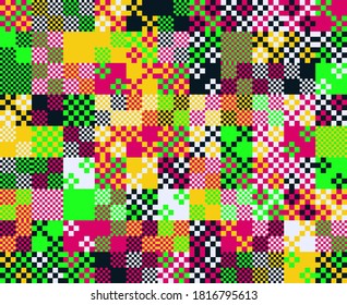 Digital artwork graphic design of simple vector pattern made with geometric shapes and forms, great for web design, website header, business card, invitation, poster, textile print, background.