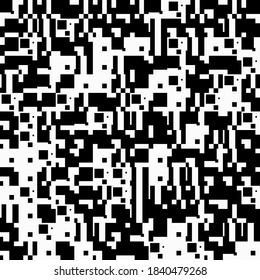 Digital artwork graphic design of simple vector pattern made with squares like pixel, great for web design, website header, business card, invitation, poster, textile print, background.