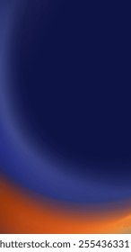A digital artwork showcasing a smooth gradient transition from deep blue at the top to a warm orange at the bottom.