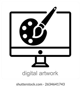 digital artwork vector icon concept design
