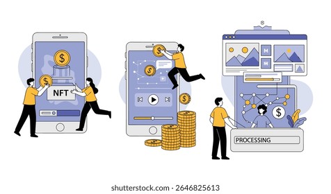 Digital Asset Creation and Management for Online Platforms and Blockchain Technologies
