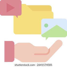 Digital Asset Icon Element For Design