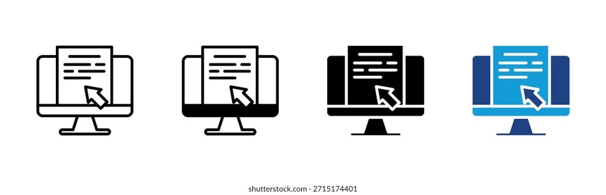 Digital Asset icon set multiple style collection