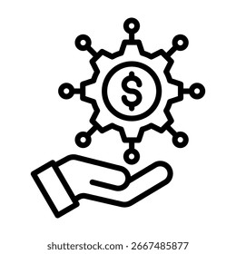 Ilustración vectorial de estilo de línea de iconos de Elementos digitales