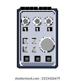 digital audio interface game pixel art retro vector. bit digital audio interface. old vintage illustration