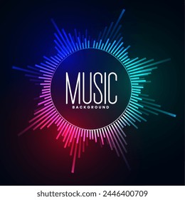 digital audio tune frequency background for entertainment concert vector