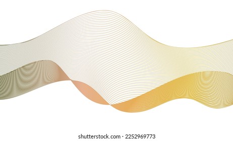 Digital audio visualizer represented as a stylized abstract wave