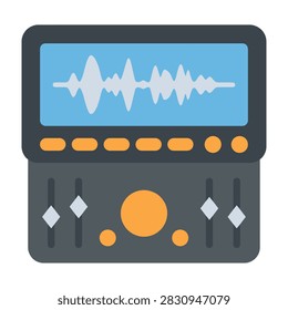 Digital audio workstation interface with waveform display and soundboard controls