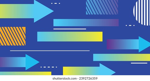 digital background of arrow direction moving with speed, technology background visualization. arrow quickly