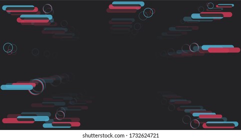 Digital background. The concept of modern social networks. The dark colored background in the style of glitch. Vector illustration