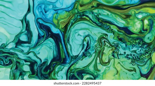 Digital background of curved lines, Fluid art, Liquid color backdrop, Liquid paint effect, Marbled background
