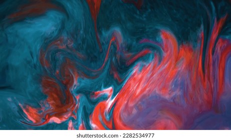 Digital background of curved lines, Fluid art, Liquid color backdrop, Liquid paint effect, Marbled background