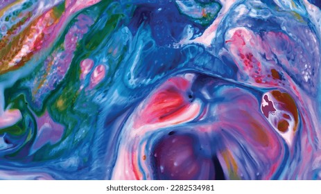 Digital background of curved lines, Fluid art, Liquid color backdrop, Liquid paint effect, Marbled background