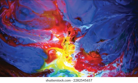 Digital background of curved lines, Fluid art, Liquid color backdrop, Liquid paint effect, Marbled background