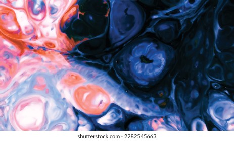 Fondo digital de líneas curvadas, Arte fluido, Fondo de color líquido, Efecto de pintura líquido, Fondo marcado