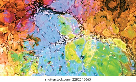 Digital background of curved lines, Fluid art, Liquid color backdrop, Liquid paint effect, Marbled background