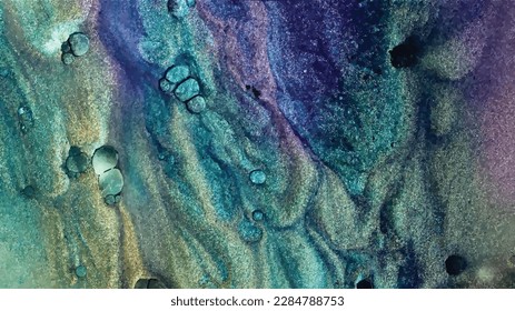 Digital background of curved lines, Fluid art, Liquid color backdrop, Liquid paint effect, Marbled background