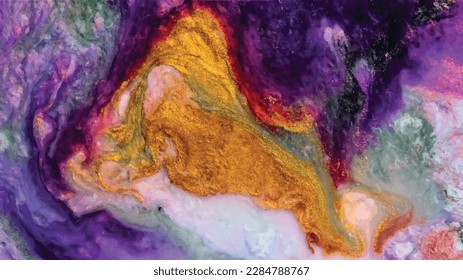 Digital background of curved lines, Fluid art, Liquid color backdrop, Liquid paint effect, Marbled background