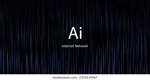 Digital Background Design, Technology, Internet Network, Big Data Wi-Fi Connection, Ai, Social Network.