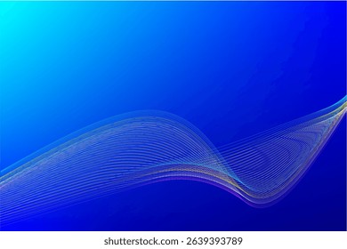 digital background displaying dynamic, colorful waves on a gradient blue canvas. Perfect for presentations, design elements, or artistic projects requiring an abstract and modern aesthetic.