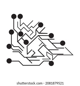 Digital background from electric circuit