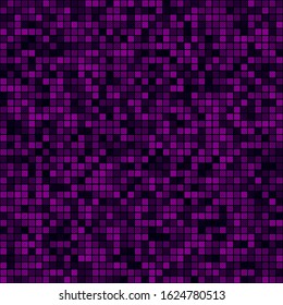 Digital background. Filled pattern of multiple squares. Magenta colored seamless background. Cool vector illustration.