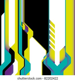 Digital background with futuristic abstraction. Vector illustration.